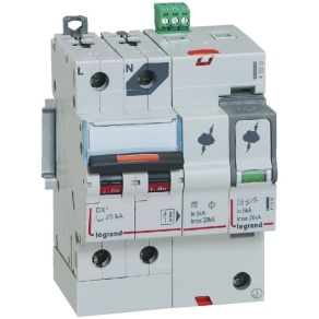   Legrand Lexic kompakt túlfeszültség-levezető T2, 40 kA, 320V AC, 1P+N jobb nulla+SD - 412216