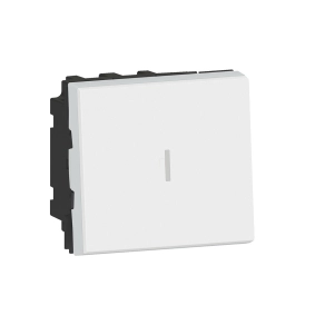   Legrand Program Mosaic kétpólusú váltókapcsoló 20A, 2 modulos, fehér - 077063L
