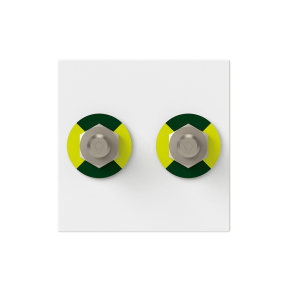   Legrand Program Mosaic EPH csatlakozó, 2 modul, fehér, antimikrobiális - 078760L