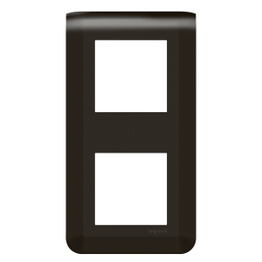   Legrand Program Mosaic 2x2 modulos keret, függőleges, matt fekete - 079062L