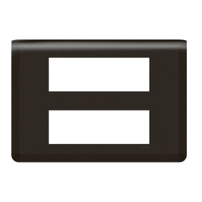   Legrand Program Mosaic 2x6 modulos keret, vízszintes, matt fekete - 079076L