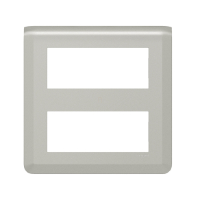   Legrand Program Mosaic 2x5 modulos keret, alumínium - 079330L