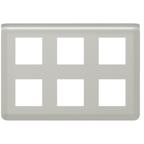   Legrand Program Mosaic 2x3x2 modulos keret, alumínium - 079332L