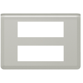   Legrand Program Mosaic 2x6 modulos keret, vízszintes, alumínium - 079336L