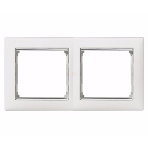   Legrand Valena 2-es keret, tetszőleges fehér/ezüst - 770492