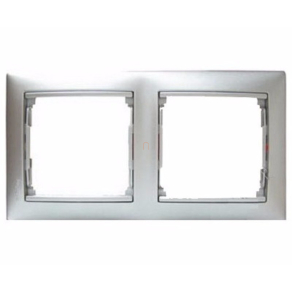 Legrand Valena 2-es keret, tetszőleges alumínium - 770152