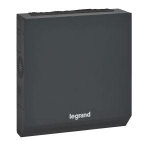   Legrand Linkeo fali rack szekrény 19'' 4U(3+1) fekete lapos monoblokk - 646240