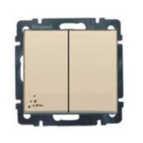   Legrand Valena 106+6 IP44 kettős váltókapcsoló elefántcsont - 774198