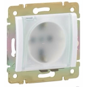   Legrand Valena 2P+F IP44 CSF (GYV) biztonsági zsalus, csapófedeles, fehér - 774220