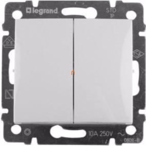   Legrand Valena 106+6 kettős váltókapcsoló fehér - 774408