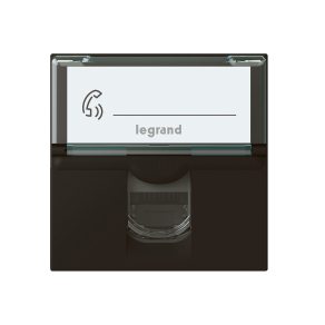   Legrand Program Mosaic RJ45 Cat 6 FTP aljzat 2 modul matt fekete - 079165L