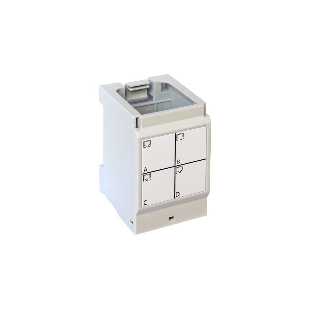 LEGRAND 413179 OH kalapsínre szerelhető patch panel vázszerkezet, 4xRJ45 UTP csatlakozó port fogadására