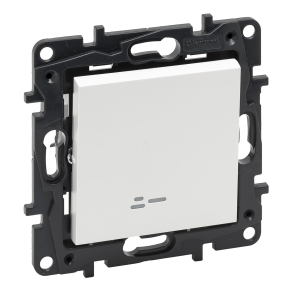   Legrand Niloé Step váltókapcsoló jelzőfénnyel, 10AX, fehér - 863116