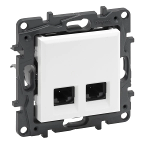 Legrand Niloé Step 2xRJ45 Cat.6 FTP aljzat fehér - 863162