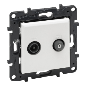   Legrand Niloé Step TV-SAT csillagpontos aljzat (1, 5 dB), fehér - 863183