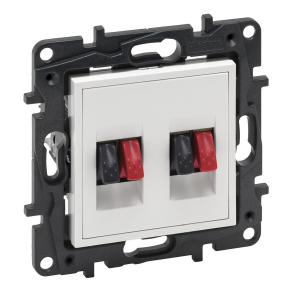   Legrand Niloé Step kettős hangszóró aljzat, fehér - 863186