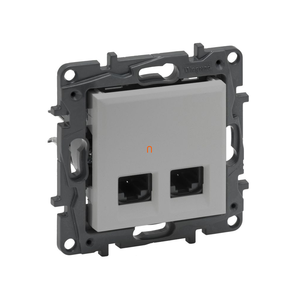 Legrand Niloé Step alumínium 2xRJ45 Cat.6 UTP aljzat 863364