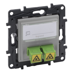   Legrand Niloé Step SC/APC optikai aljzat alumínium - 863371