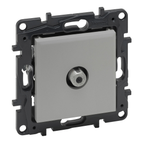   Legrand Niloé Step TV végzáró aljzat "F" típus (1, 5 dB), alumínium - 863375