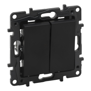 Legrand Niloé Step csillárkapcsoló, 10AX, fekete - 863505