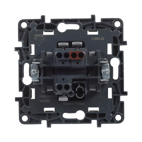 Legrand Niloé Step váltókapcsoló, 10AX, fekete - 863506