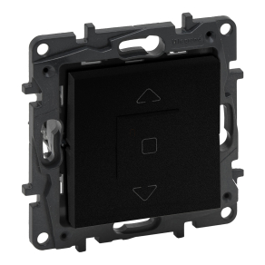   Legrand Niloé Step redőnykapcsoló (3 állású) 6A, mechanikus végállású motor közvetlen vezérléséhez, fekete - 863544