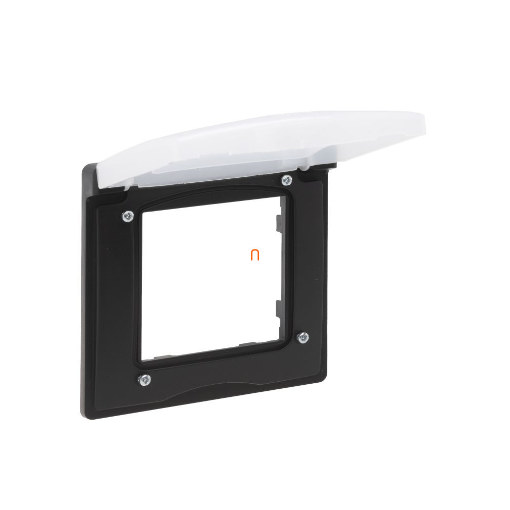 Legrand Niloé Step fekete keret 1-es IP44, csapófedéllel 863596