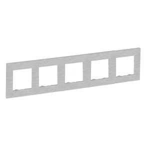   Legrand Niloé Step 5-ös keret, csiszolt alumínium - 863895