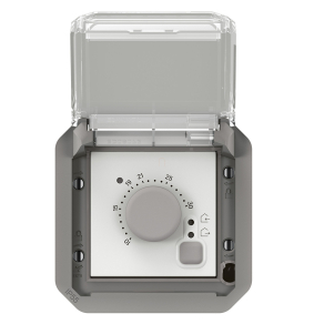   Legrand Plexo 55 elektronikus szobatermosztát, szürke - 069508L