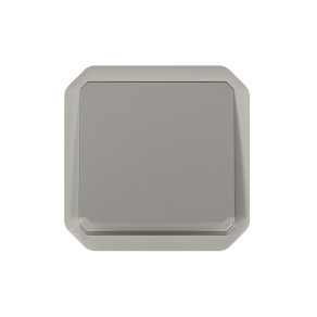   Legrand Plexo 55 egypólusú nyomó jelzőfénnyel 10A, szürke - 069542L