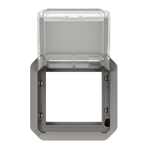   Legrand Plexo 55 Program Mosaic adapter füstszínű csapófedéllel, szürke - 069580L