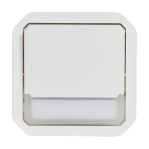   Legrand Plexo 55 váltóérintkezős nyomó jelzőfénnyel, címketartóval 10A, fehér - 069634L
