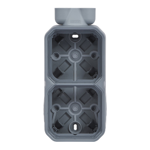   Legrand Plexo 55 falon kívüli függőleges 2-es doboz 2 bemenettel, membrános, szürke - 069668L