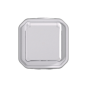   Legrand Plexo 55 falon kívüli 2P+F csatlakozóaljzat csapófedéllel, összeszerelt, rugós vezetékbekötéssel, fehér - 069770L