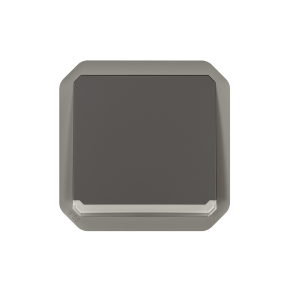   Legrand Plexo 55 egypólusú nyomó jelzőfénnyel 10A, antracit - 069813L