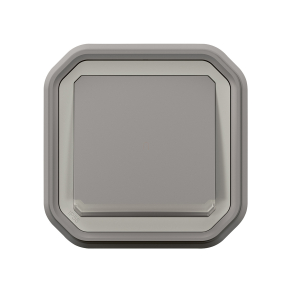   Legrand Plexo 55 süllyesztett egypólusú nyomó jelzőfénnyel 10A, összeszerelt, szürke - 069832L