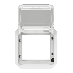   Legrand Plexo 55 Program Mosaic adapter füstszínű csapófedéllel, fehér - 069695L