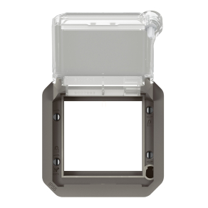   Legrand Plexo 55 Program Mosaic adapter füstszínű csapófedéllel, zárható, antracit - 069845L