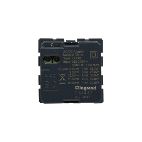   Legrand Céliane 1 x USB-C Power Delivery töltőaljzat mechanizmus-3 A-30 W, 2 modul - 67467