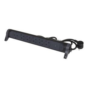   Legrand Premium elosztósor 6x2P+F, túlfeszültség-védelemmel, 1, 5 m vezetékkel, fekete - 694513