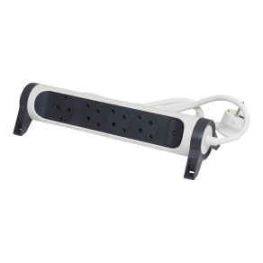   Legrand Premium elosztósor 4x2P+F forgatható, 1, 5 m vezetékkel, fehér - 694529