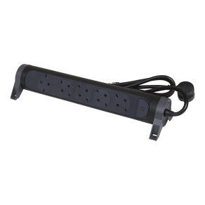   Legrand Premium elosztósor 5x2P+F forgatható, 1, 5 m vezetékkel, fekete - 694532