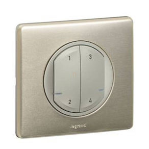   Legrand Céliane Netatmo szcenárió kapcsoló - 4 funkciós, egyedileg programozható, grafitszürke - 67756