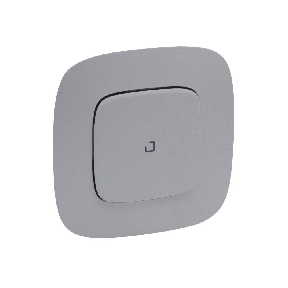 Valena Allure Netatmo alumínium okos kapcsoló/dimmer (végrehajtó), nulla (N) vezető bekötéssel, 1-es kerettel 752766 Legrand