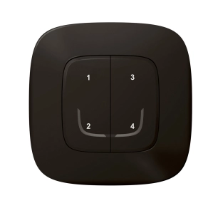   Legrand Valena Allure-Netatmo okos vezeték nélküli 4-es szcenárió kapcsoló (ETV), falon kívüli, 1-es kerettel, fekete - 752868