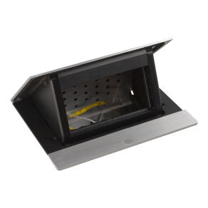   Legrand Incara Pop-up bútorba süllyeszthető, 4 modul üres, rozsdamentes acél - 654800