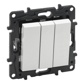   Legrand Niloé Step 3-as egypólusú kapcsoló, 10AX, fehér - 863103