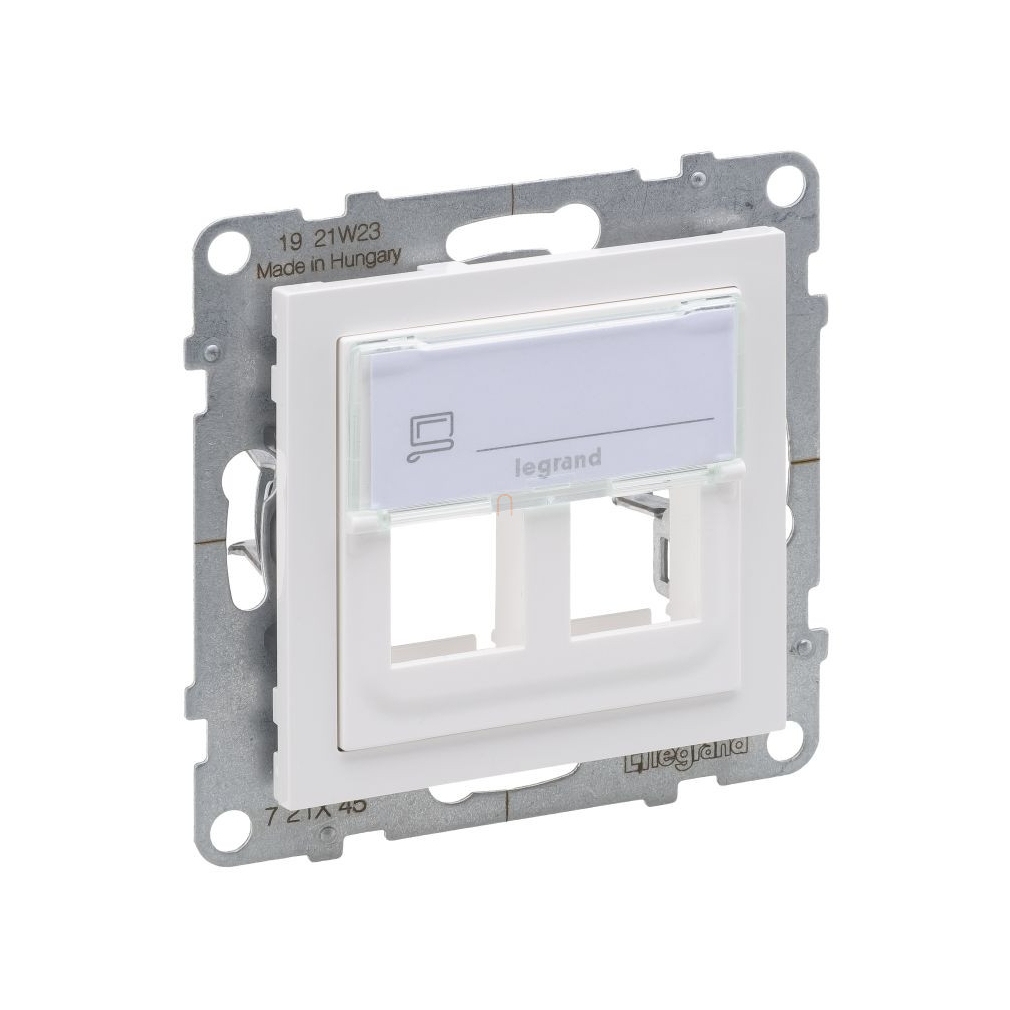 Legrand Suno fehér kettős keystone adapter, keret nélkül 721145