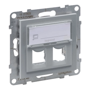 Legrand Suno kettős Systimax aljzat, alumínium - 721346