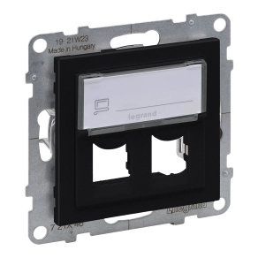 Legrand Suno kettős Systimax aljzat, fekete - 721446